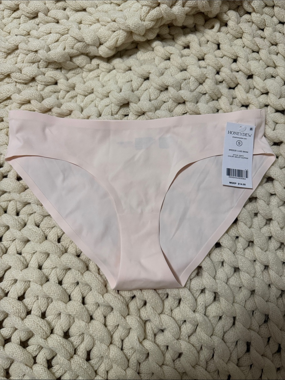 Honeydew Intimates Seamless Bikini Bottoms - Blush Pink